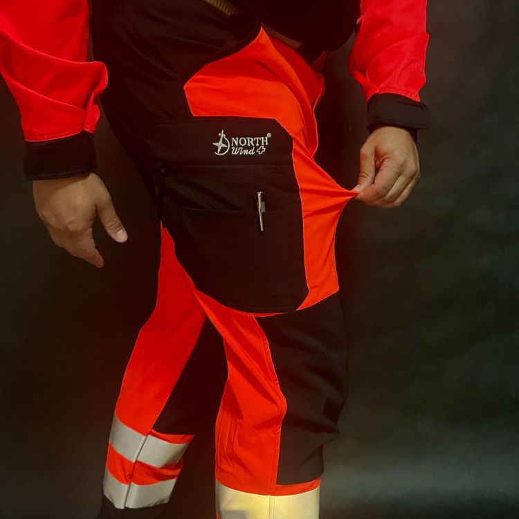 Spodnie ratownicze letnie elastyczne FLEXI North-Wind PRM-23 FLUO