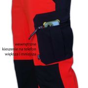 Spodnie ratownicze letnie elastyczne FLEXI North-Wind PRM-23 FLUO
