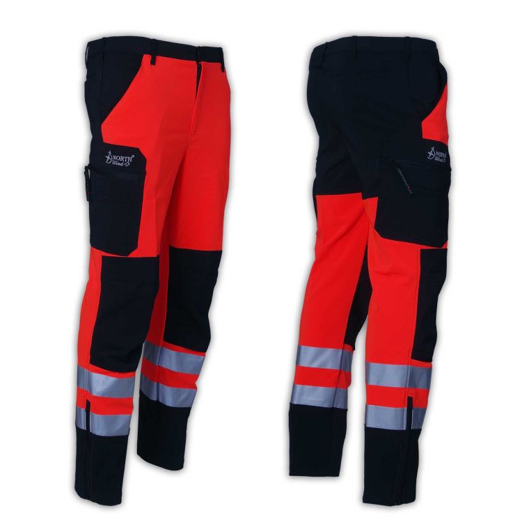 Spodnie ratownicze letnie elastyczne FLEXI North-Wind PRM-23 FLUO
