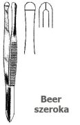Pinceta okulistyczna typ Beer szeroka 9 cm