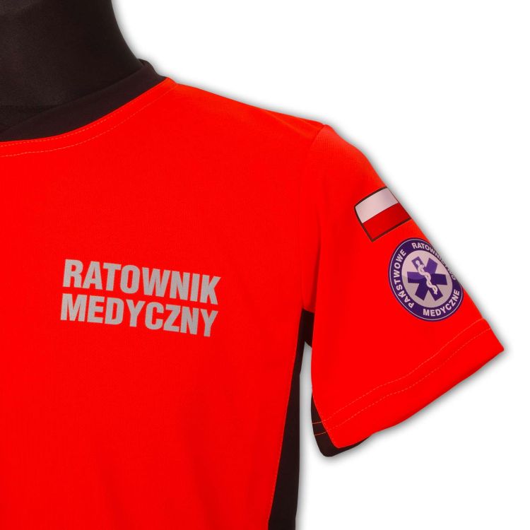 Koszulka ratownicza PRM-23 FLUO męska odblaskowa termoaktywna MESH