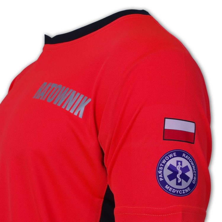 Koszulka ratownicza PRM-23 FLUO męska odblaskowa termoaktywna MESH