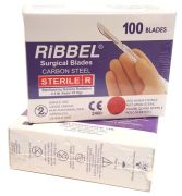 Sterylne ostrza jednorazowe Ribbel rozmiar 25- 100 szt.