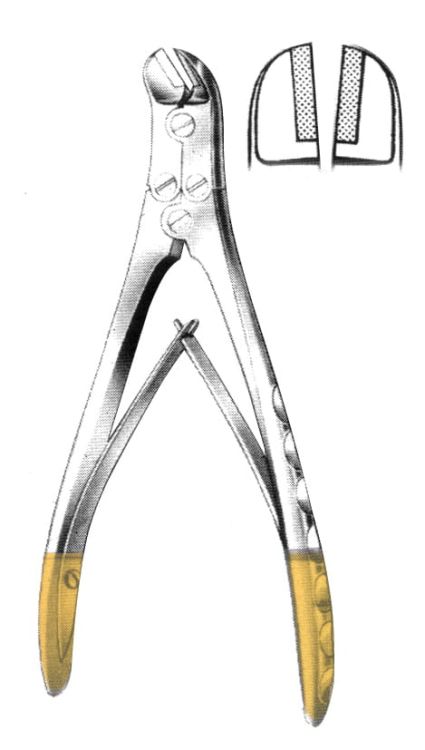 Kleszcze do drutu typ boczne (TC gold) - 22 cm