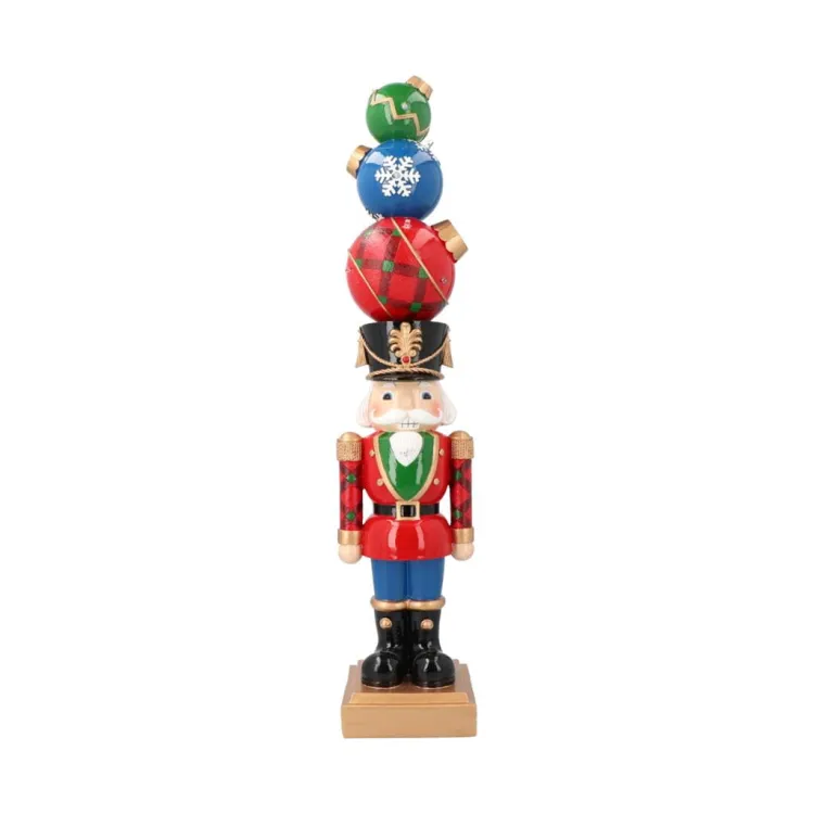 Dziadek do orzechów bombki na czapce, LED 13x13x / Merry Moments