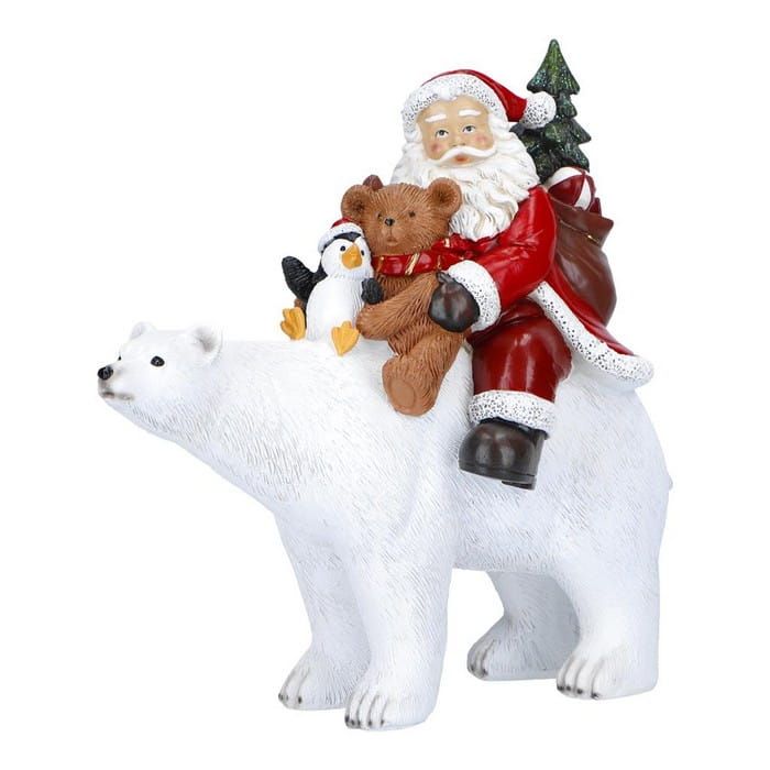 Św. Mikołaj na niedźwiedziu polarnym 24,5x11,5x2 / Merry Moments