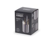 Organizer na szczoteczki EasyStore Luxe stalowy / Joseph Joseph