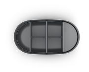 Organizer na szczoteczki L EasyStore Luxe, stal / Joseph Joseph