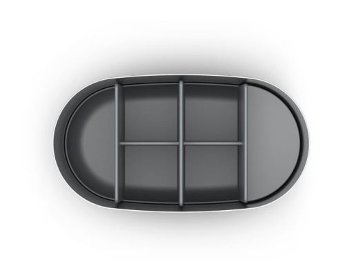 Organizer na szczoteczki L EasyStore Luxe, stal / Joseph Joseph