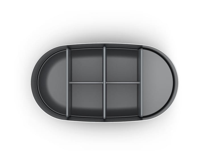 Organizer na szczoteczki L EasyStore Luxe, stal / Joseph Joseph