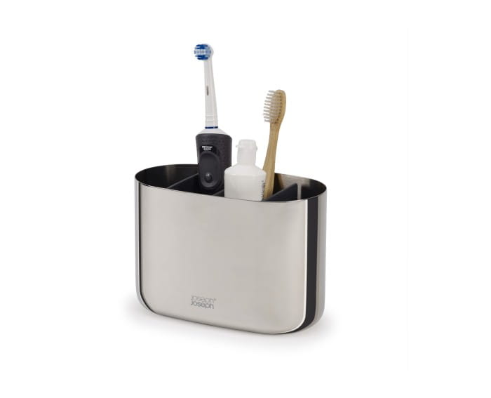 Organizer na szczoteczki L EasyStore Luxe, stal / Joseph Joseph