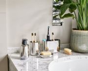 Organizer na szczoteczki L EasyStore Luxe, stal / Joseph Joseph