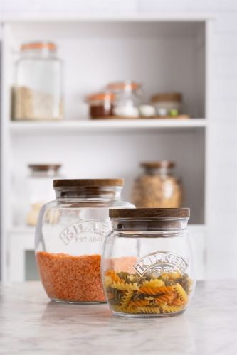 Słoik 2l.z drewnianą pokrywką Univeral Storage / Kilner