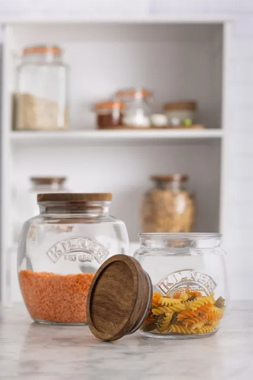 Słoik 2l.z drewnianą pokrywką Univeral Storage / Kilner