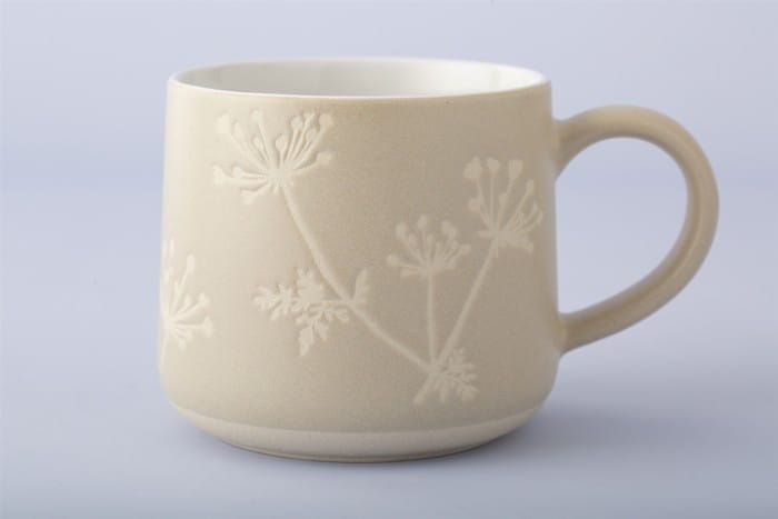 Kubek 0,4l. brązowy Gypsophila Botanical / Mason Cash