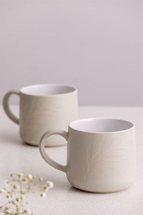 Kubek 0,4l. szary Olive Leaf  Botanical / Mason Cash