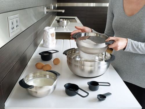 Zestaw misek i miarek Nest  9 Plus Steel 100 / Joseph Joseph