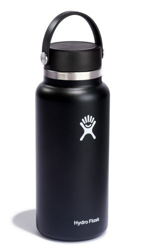 Butelka 32oz Wide Mouth Flex Cap, Black 946 ml / Hydro Flask