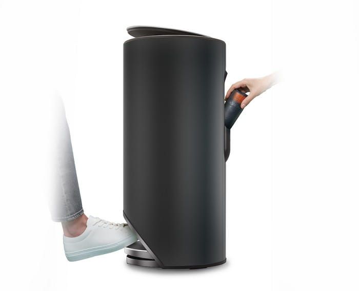 Kosz okrągły wolnostojący 30l. Carbon Black Arc / Joseph Joseph