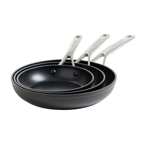 Patelnie Forged Hardened Aluminium zestaw 20+24+28 cm / KitchenAid