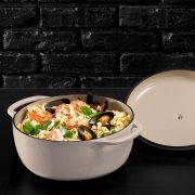 Garnek żeliwny emaliowany 7L Oyster / Lodge