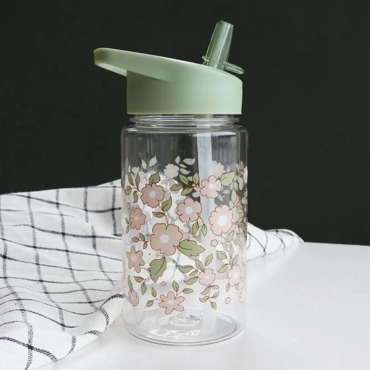 Butelka z ustnikiem dla dzieci BLOSSOMS SAGE 450 ml / A Little Lovely Company