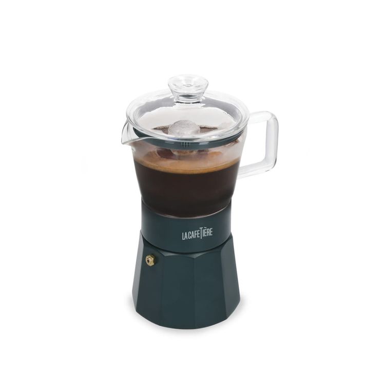 Kawiarka włoska szklana VERONA zielona 6 tz / La Cafetiere