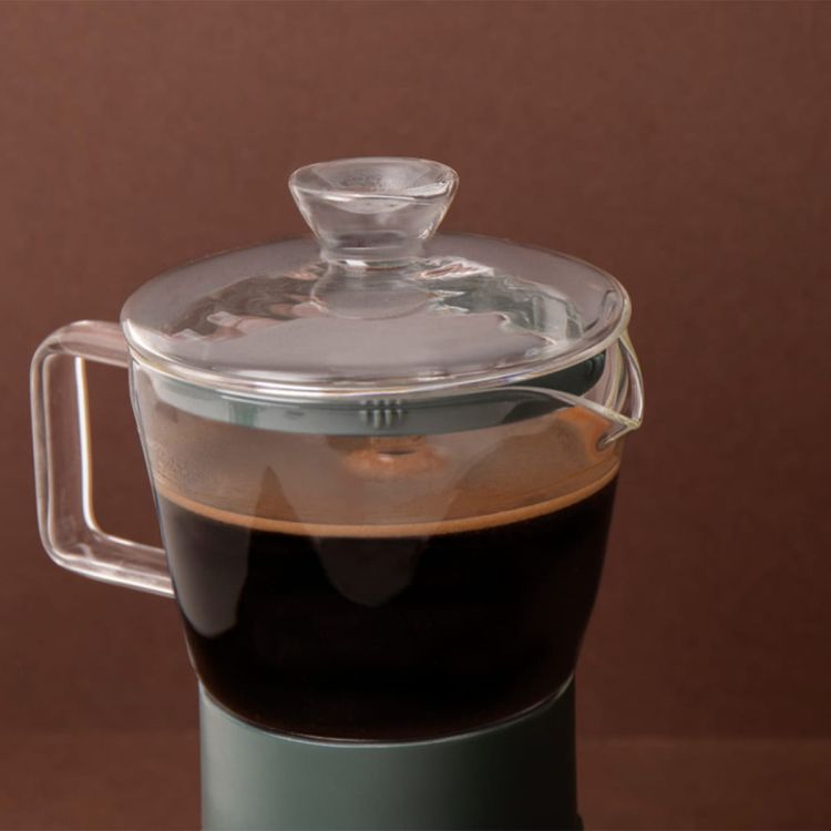 Kawiarka włoska szklana VERONA zielona 6 tz / La Cafetiere