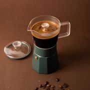 Kawiarka włoska szklana VERONA zielona 6 tz / La Cafetiere