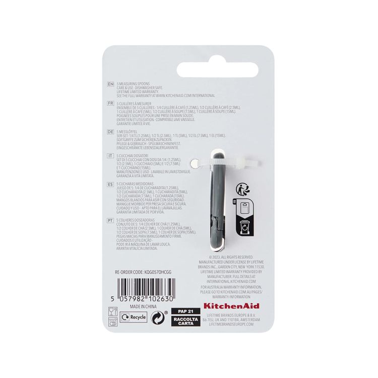 Miarki kuchenne spoons 5 szt. Charcoal Gray / KitchenAid