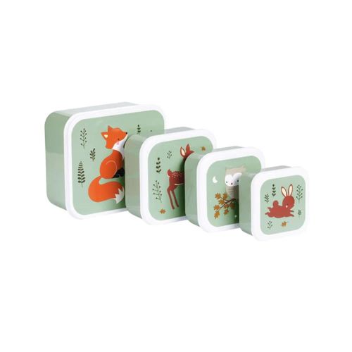 Lunchboxy dla dzieci FOREST FRIENDS SAGE / A Little Lovely Company