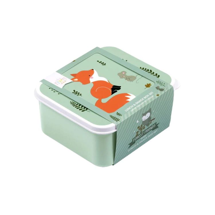 Lunchboxy dla dzieci FOREST FRIENDS SAGE / A Little Lovely Company