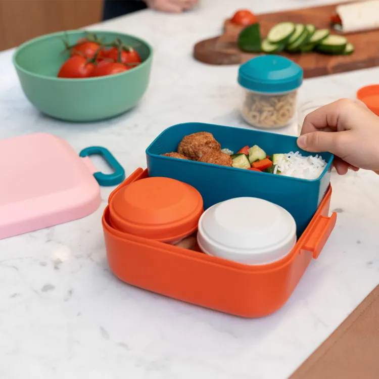 Lunchbox z przegródkami dla dzieci Rikko Poppy Flamingo / Amuse