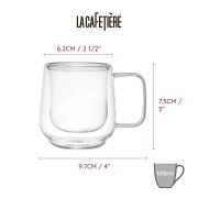 Szklanki do kawy cortado z uszkiem Siena 100 ml / La Cafetiere