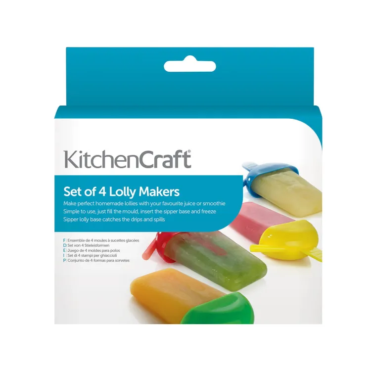 Foremki do lodów Lolly Makers - 4 szt. / KitchenCraft