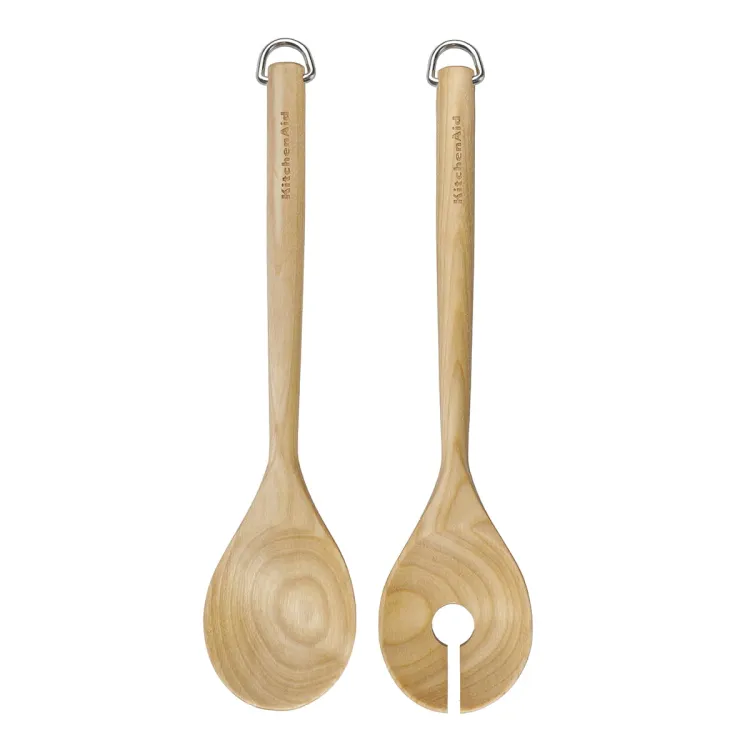 Drewniane sztućce do sałaty CORELINE Birch / KitchenAid