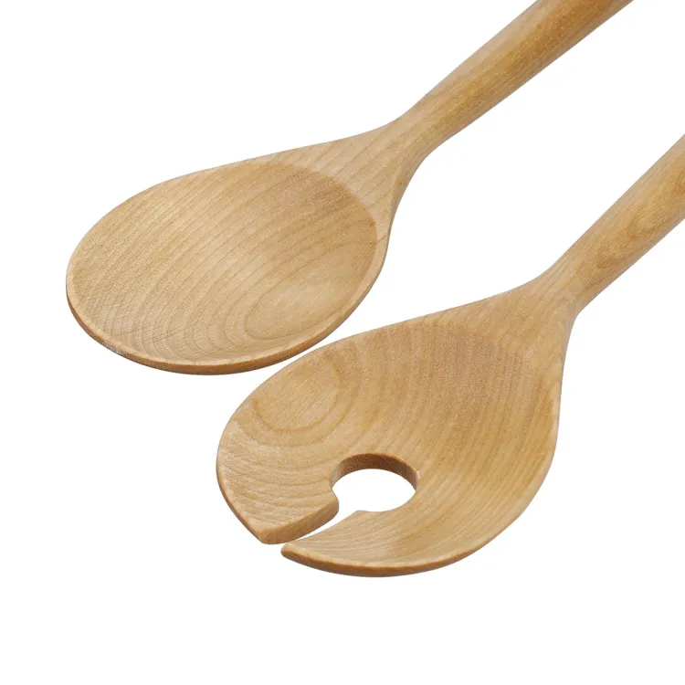 Drewniane sztućce do sałaty CORELINE Birch / KitchenAid