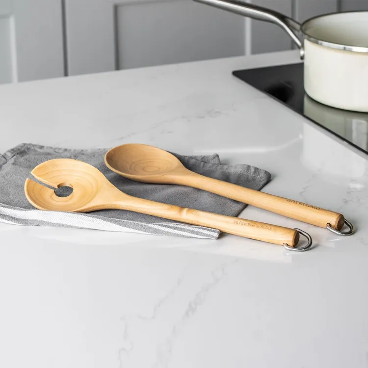 Drewniane sztućce do sałaty CORELINE Birch / KitchenAid