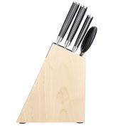 Blok z 5 nożami, nożyczkami i ostrzałką / KitchenAid