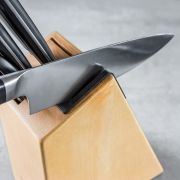 Blok z 5 nożami, nożyczkami i ostrzałką / KitchenAid