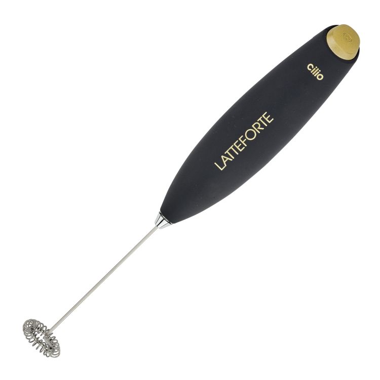 Spieniacz do mleka na stojaku, 23 cm, czarny matowy / Cilio