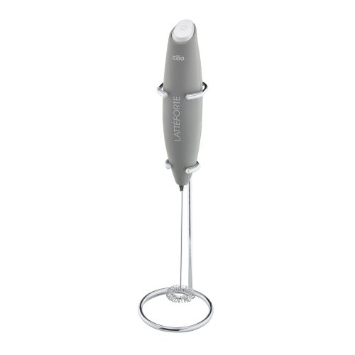 Spieniacz do mleka na stojaku, 23 cm, szary / Cilio