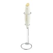 Spieniacz do mleka na stojaku, 23 cm, biały / Cilio