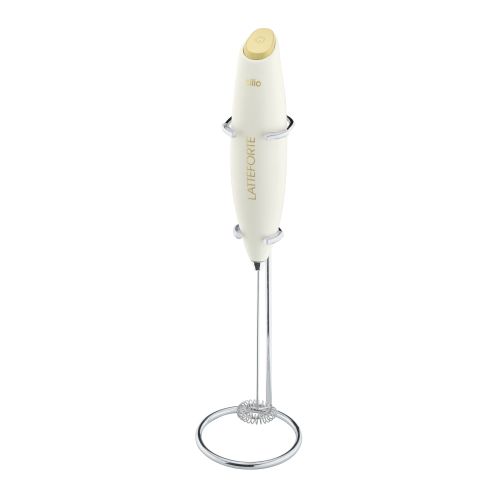 Spieniacz do mleka na stojaku, 23 cm, biały / Cilio