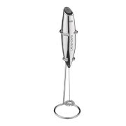 Spieniacz do mleka na stojaku, 23 cm, metaliczny błyszczący / Cilio