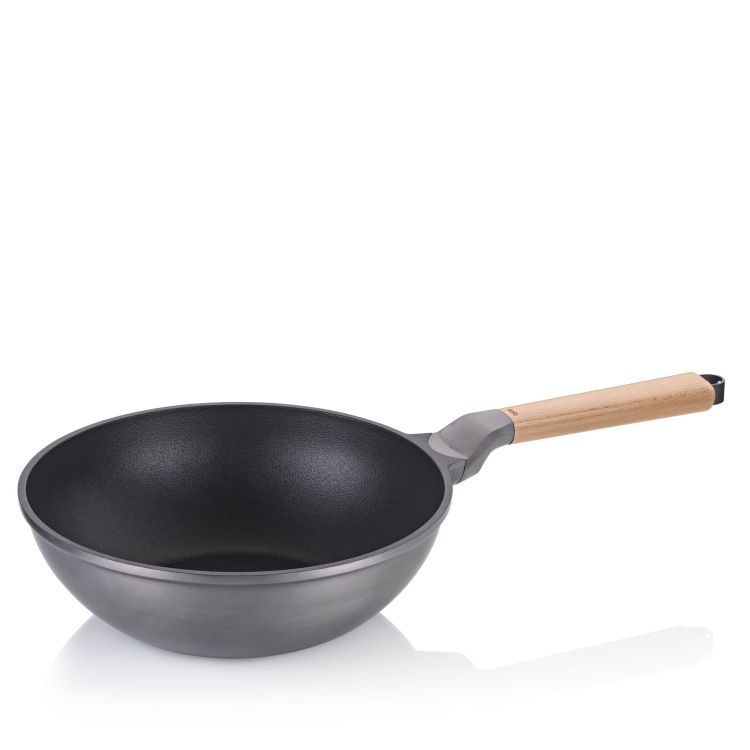 Wok z powłoką nieprzywierającą, aluminium/drewno bukowe, śred. 30 cm, 5,0 l / Kela