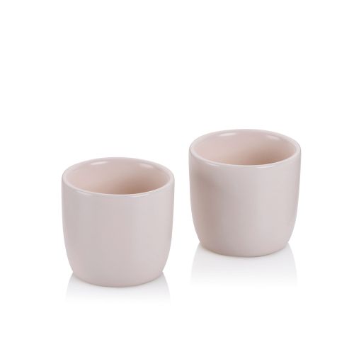 Kieliszki do jajek, 2 szt., porcelana, śred. 5 x 4,5 cm, beżowe / Kela