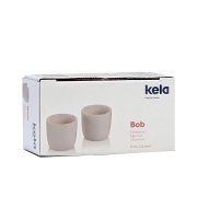 Kieliszki do jajek, 2 szt., porcelana, śred. 5 x 4,5 cm, beżowe / Kela