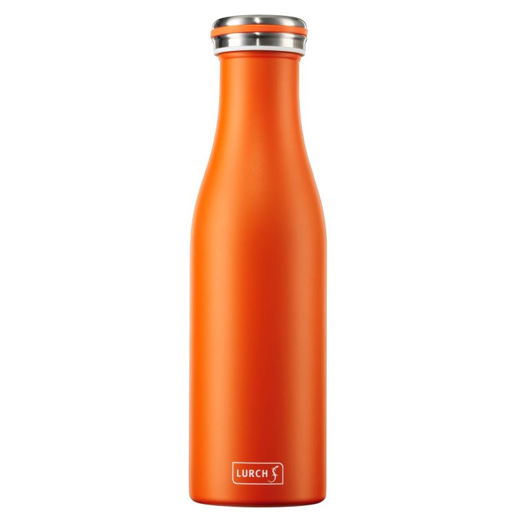 Butelka termiczna, stalowa, 0,5 l, pomarańczowa / Lurch