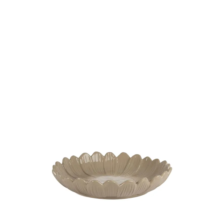Talerz głęboki, dolomit, śred. 27 x 5,5 cm, beżowy / Sagaform